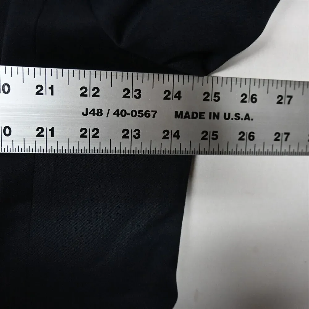 Saddlebred 48R Navy‎ Blue Stretch Wool Gold Button Mens Blazer Sport Coat Jacket